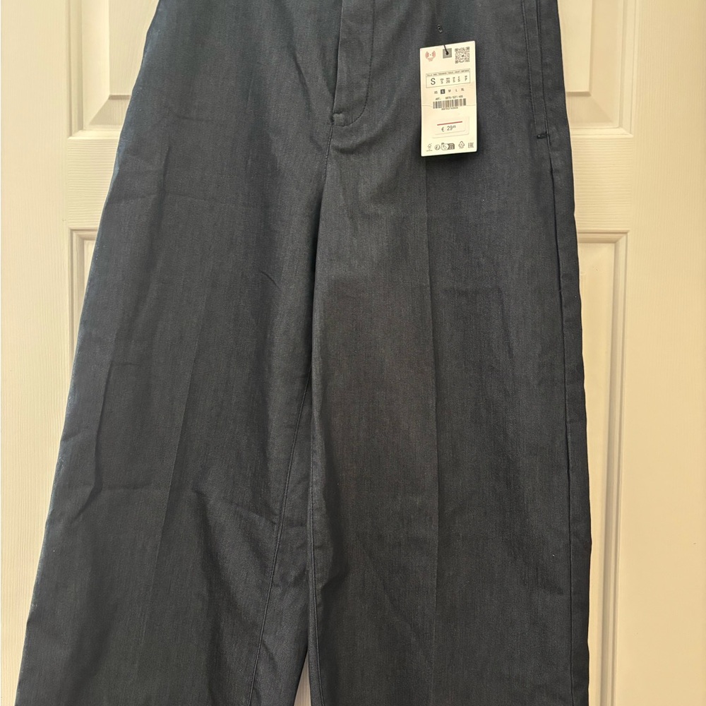 Zara Women's Flare & Wide Leg Jeans - Dark Blue